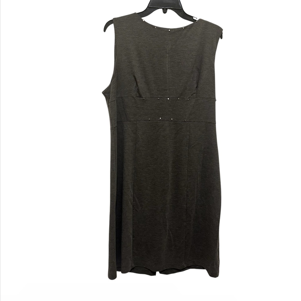 Faith, Love & Passion Elegant Gray Sleeveless Dress preowned size XXL